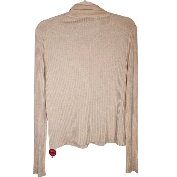 Vince Ribbed Button Front Cashmere & Silk Blend Polo Shirt NWT - Picture 9 of 9